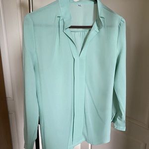 Teal blouse